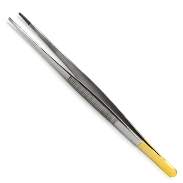 PI-03-1071. Пінцет анатомічний, з покриттям ручок карбідом титана, 200 мм х 1,0 мм. PARADISE.